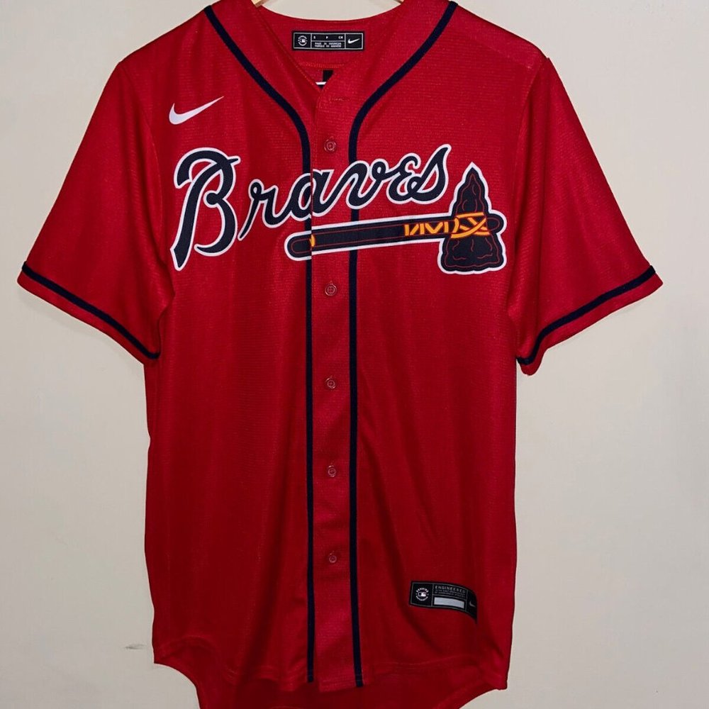 Nike MLB Atlanta Braves #5 Freddie Freeman Baseball Home Jersey Red Size XL NEW